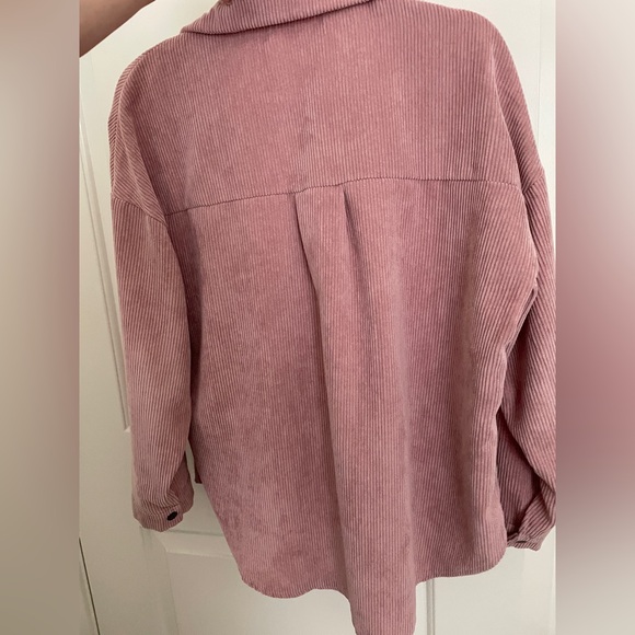 Pink Corduroy Overshirt - Picture 2 of 3